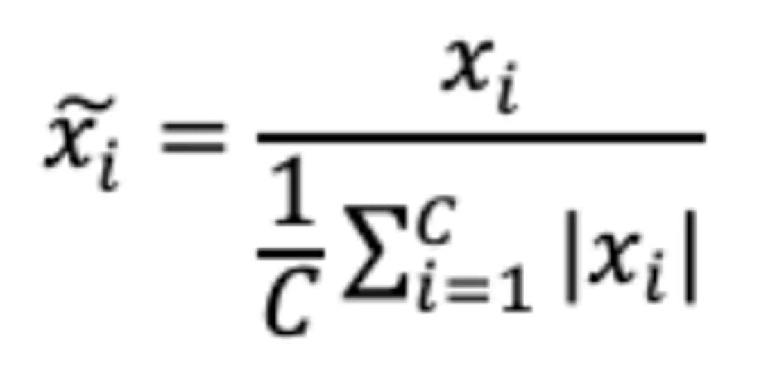 Mean scaling where C is the context length.