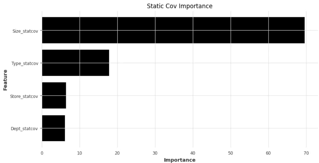 Static Covariate Importance (image made by the author)